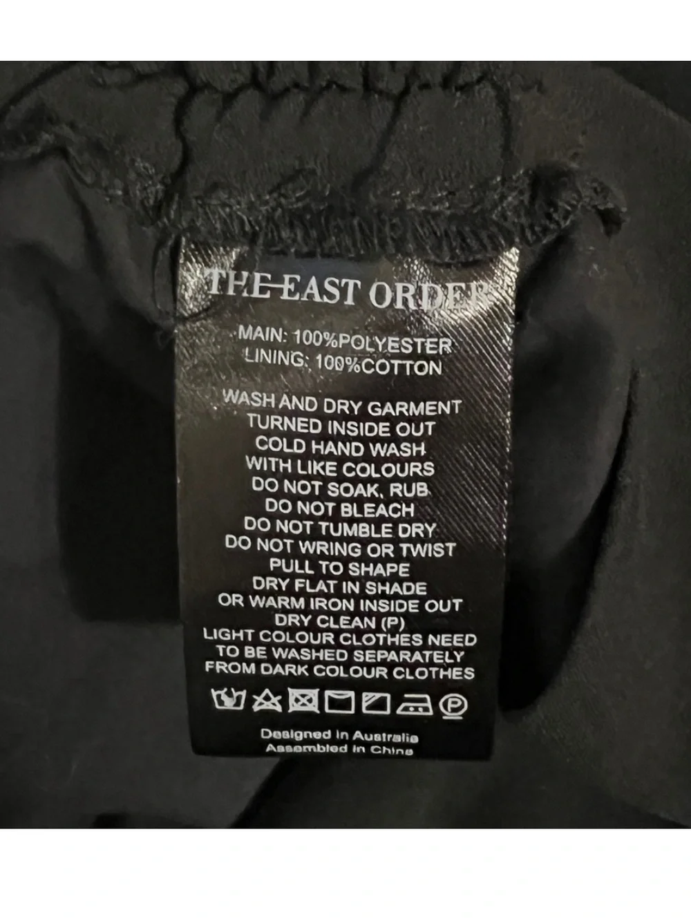 The East Order Gia Black Ruched Strappy Mini Dress Size L